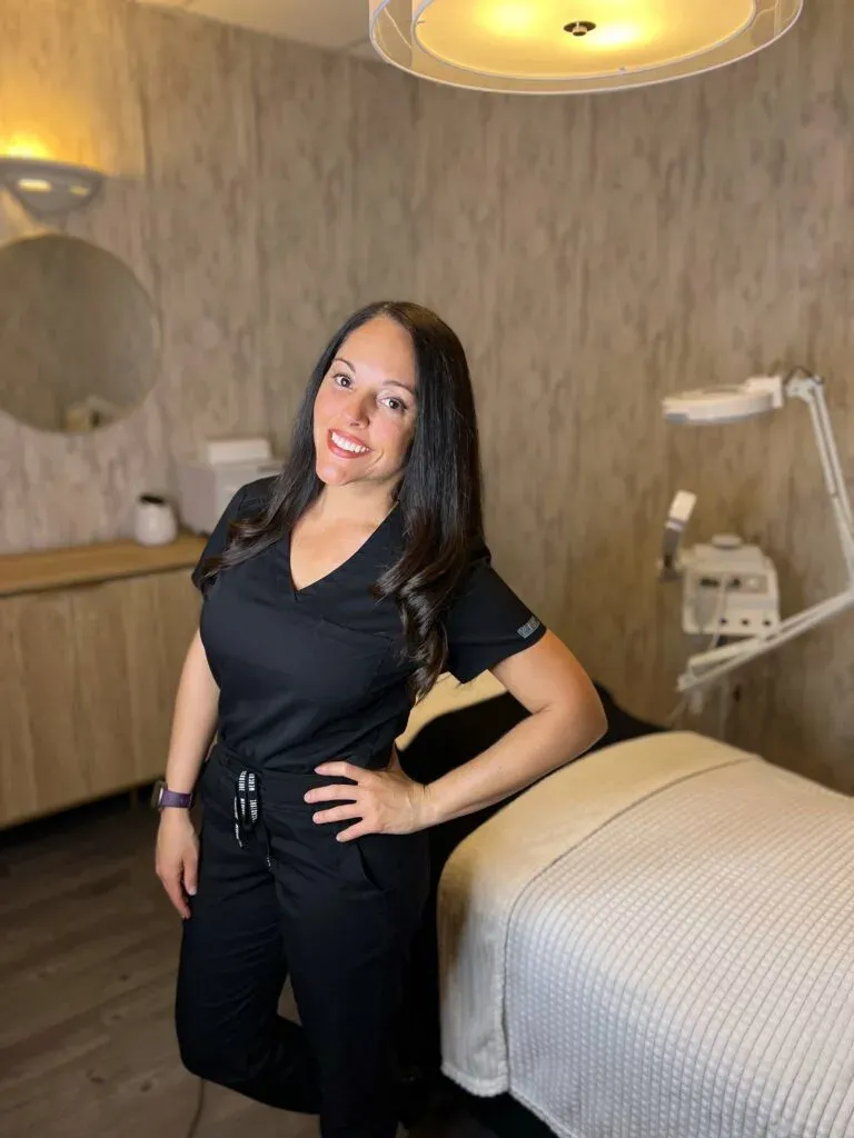 Dina Abril, licensed esthetician and founder of Elevé Esthetics
